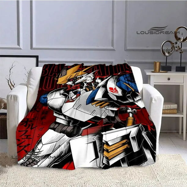 Manta de franela con estampado de Gundam, traje móvil, manta cálida de dibujos animados para camas, manta de Picnic, forros de cama, regalo de cumpleaños