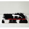 thumbnail image 3 of Hunting Deer Bear Blanket Red Black Buffalo Plaid Rustic Cabin Throw Blanket for RV Camper,Woodland Wildlife Patchwork Fleece Blanket,Cowboy Farmhouse Style Pine Tree Barn Door Fuzzy Blanket 60"x80", 3 of 6