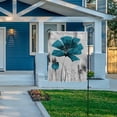thumbnail image 7 of GZHJMY Garden Flag Double Sided Blue Gray Flower Art, Fade Resistant Yard Flag Durable Banner Indoor Outdoor Home Decor 28x40 Inch Yard Flags, 7 of 7