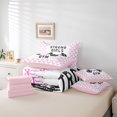 thumbnail image 6 of Feelyou Girl Weightlifting Sport Twin Bedding Sets 7pcs, Princess Bow Comforter Set, 6 of 8