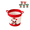as shown#01, variant on Cotton Rope Woven Christmas Storage Basket, Santa Reindeer Large Capacity Organizer Bin for Toys Laundry Holiday Gift Storage, 1Pc