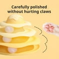 thumbnail image 6 of Frogued Cat Roller Toy 4-Level Turntable Cat Tower Toy with Ball Track Interactive Kitten Puzzle Toy for Indoor Cats (Yellow), 6 of 13