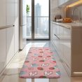 thumbnail image 4 of Pink Cow Milk Strawberry Pattern Kitchen Rug Mat,Kitchen Runner Rugs Non Skid Washable,Decorative Kitchen Floor Mats for Kitchen,Sink,Laundry,17"x47.2", 4 of 7