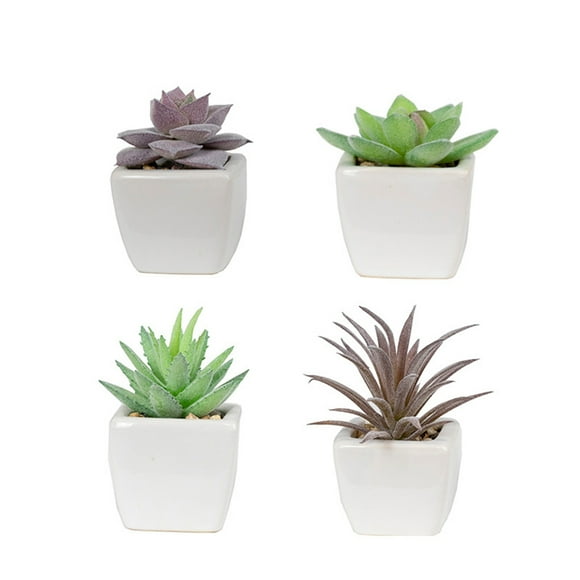 Maytalsory 4pcs Air Purifier And Enjoy Benefits Of Artificial Plants Natural Ambiance Small Artificial Plants In Pots