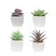 thumbnail image 1 of Matsuzay 4 unids/set de plantas artificiales para interiores en macetas, dedos verdes fáciles de hacer, pequeñas plantas artificiales en Decoración, 1 of 6