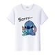 thumbnail image 3 of Disney-camisetas con estampado de Lilo Stitch para mujer, ropa de manga corta para niña, camisa blanca para niño, 3 of 6