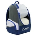 thumbnail image 2 of MVP Disc Sports Shuttle Disc Golf Backpack Bag (Light Gray/Slate Blue), 2 of 4