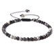thumbnail image 2 of Explosivo 4 mm piedra de ágata natural pulsera trenzada cuentas de piedra semipreciosa de las mujeres mini pulsera de energía joyería de moda red negra uno, 2 of 2