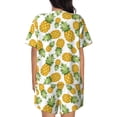 thumbnail image 6 of Sigee Pineapple for Sleepwear Casual Pjs with Pockets Women's Pajamas Sets Shorts 2 Piece Short Sleeve Lounge Sets XX-Large, 6 of 9