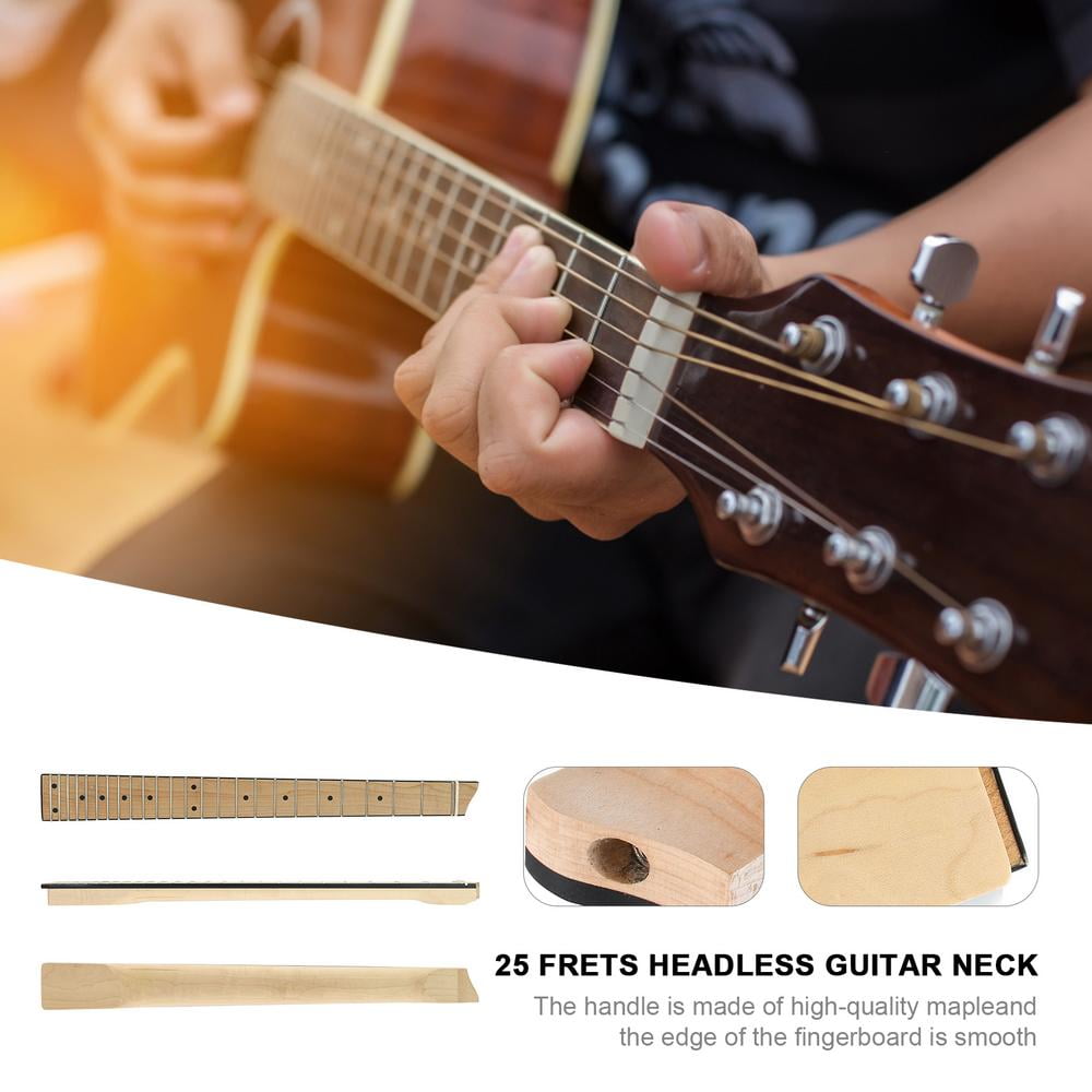 Buy Houssem Aouar 25 Fret Guitar Neck Headless Guitar Neck Headless