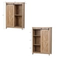 thumbnail image 6 of LuxenHome Farmhouse Rustic 1-Sliding Door Manufactured Wood Tall Cabinet, 6 of 9