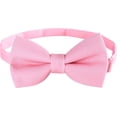 thumbnail image 2 of LAICAIW Classic Pre-Tied Bow Tie for Children & Adults Solid Color Adjustable Bowtie Gabardine, 2 of 7
