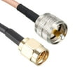 thumbnail image 3 of Uxcell 3Ft SMA Male to UHF PL-259 Male RG316 RF Coaxial Coax Cable brass Pink 1pcs, 3 of 5