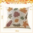 thumbnail image 2 of Autumns Cushion Cover Autumns Decorative Embroidery Velvet Cover Cushion Cover Maple Leaves Pumpkin Cushion For Sofa Garden Living Room Bedroom Decoration, 2 of 2