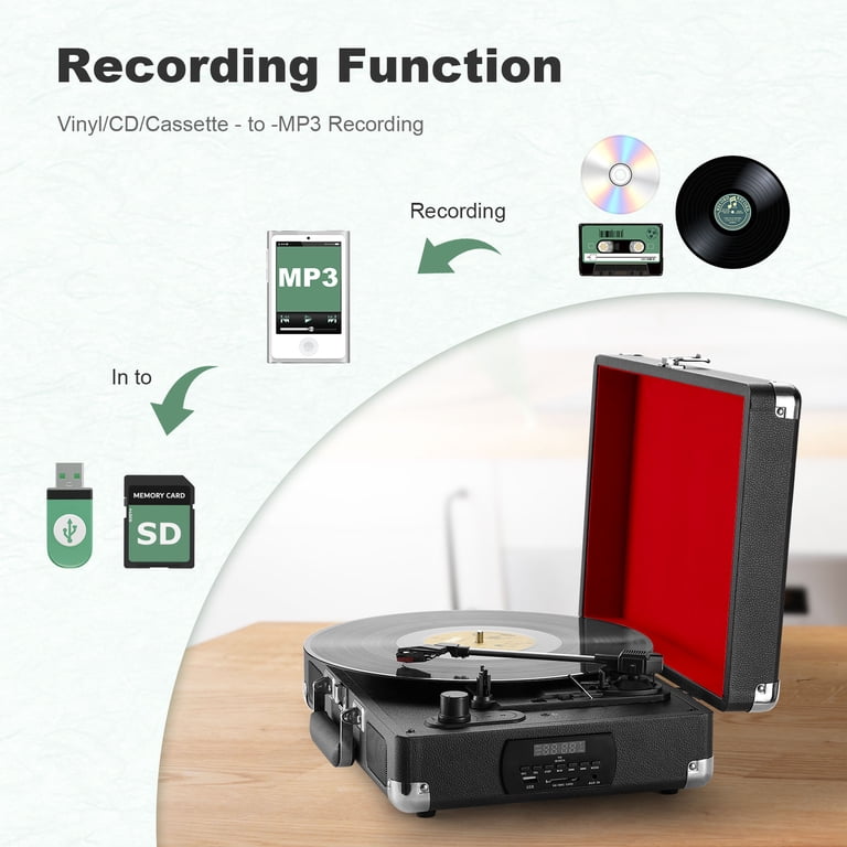 Voodoo Turntable Technics Turntable Hododou Portable Vinyl Record Player - Bluetooth ...