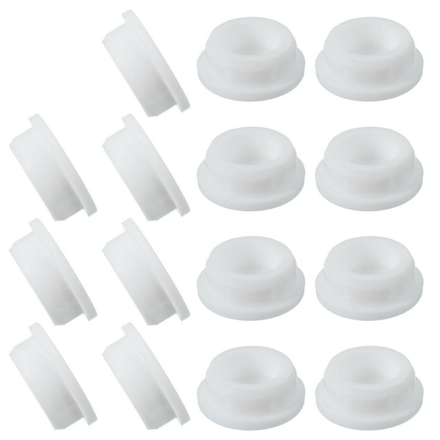 Uxcell 15 Pcs Tapón de Silicona en Forma de T, Diámetro 28 mm/1.1 Pulgadas, Tapón de Silicona Impermeable Reutilizable para Sellar Agujeros Redondos en Equipos de Tuberías, Blanco