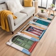 thumbnail image 2 of Puerto Rico Large Area Rugs for Bedroom Living Room, Soft Non Slip Carpet Bedside Rug, Vintage Boho Style Door Gates Rectangular Floor Cover Kitchen Accent Rug 2'x6' for Dining Room/Office, 2 of 9