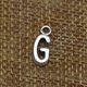 thumbnail image 4 of 50pcs English Alphabet G Pendant Alloy Charms DIY Jewelry Making Accessories for Necklace Bracelet (Antique Silver), 4 of 4