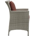 thumbnail image 2 of Modway Conduit Outdoor Patio Wicker Rattan Dining Armchair, Multiple Colors, 2 of 3