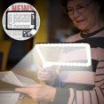 thumbnail image 3 of 5X Magnifying Glass with 48 LED Light Adjustable Dimmable Foldable Reading Magnifier Page Glass Lens Magnification Aid Fresnel, 3 of 4