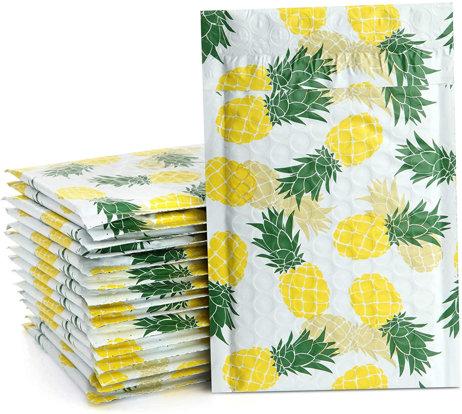 50 Designer Printed Poly Mailers 10X13 Shipping Envelopes Bags Mix Pineapples 