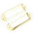 thumbnail image 4 of 20 Pcs Drawer Label DIY Retro Drawer Signs Shelf Note Accessory Metal Label Holder Drawer Name Plates Cupboard Labels, 4 of 7