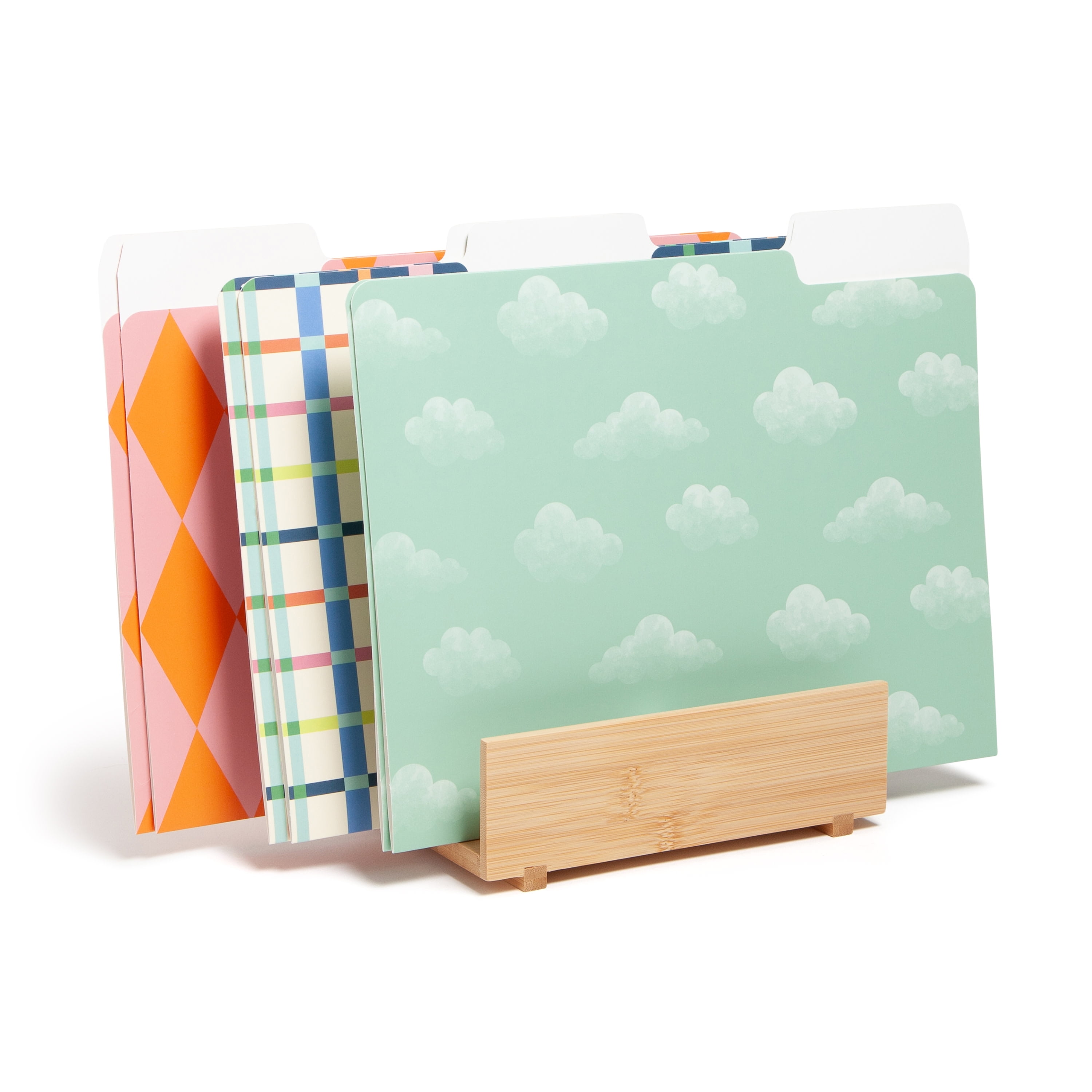 U Brands Decorative File Folders, Set of 6, Hyper Prep, 1/3-Cut Tabs, Letter Size, Assorted Colors