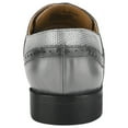 thumbnail image 6 of LIBERTYZENO Mens Classic Leather Formal Oxford Shoes, Gray, 6 of 7