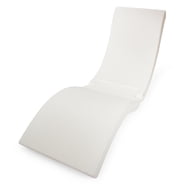 Robelle Premium Outdoor Deck Furniture, White Rattan-Style Chaise ...