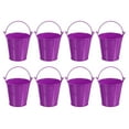 thumbnail image 1 of Uxcell 3"x3" pequeños cubos de metal cubos galvanizados mini cubos coloridos de Pascua púrpura 8 piezas, 1 of 6