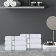 thumbnail image 2 of Superior Turkish Cotton Ultra-Plush 6-Piece Forest Green Hand Towel Set, 2 of 4