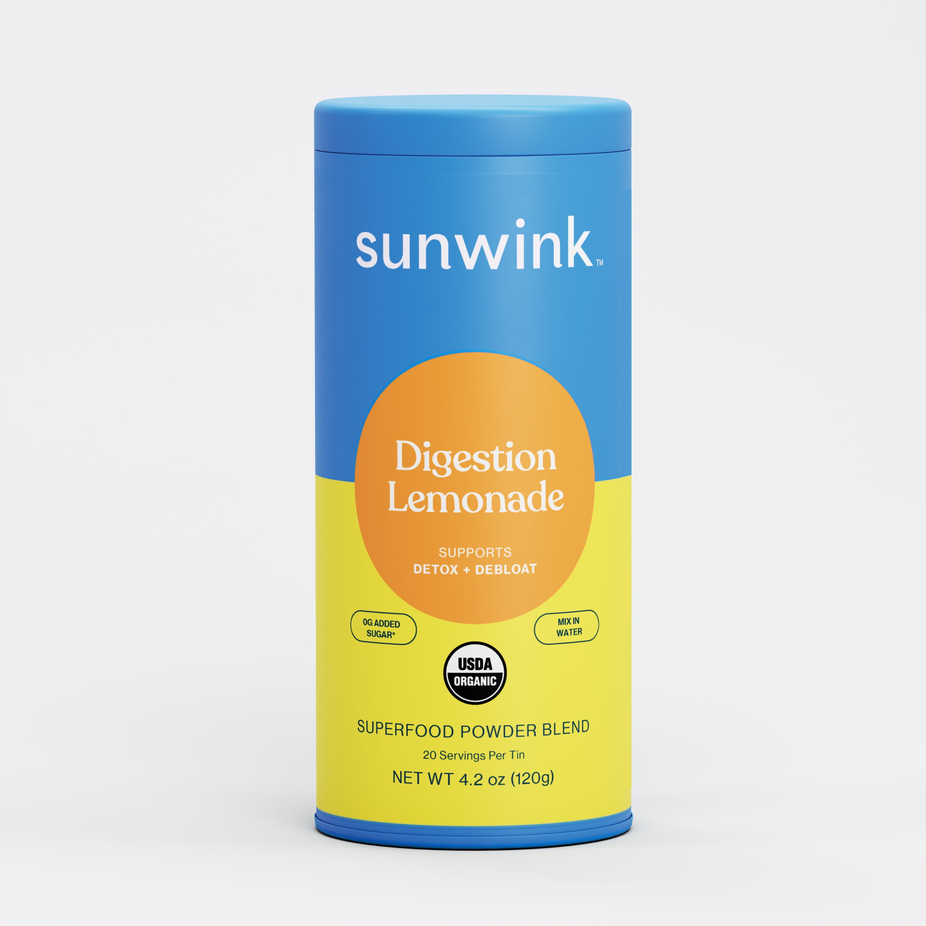Sunwink Superfood Powder - Organic Digestion Lemonade, 4.2 oz