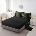thumbnail image 5 of Manfei Green Spooky Moth 7pcs Bedding Comforter Set,Gothic Style Queen Bedding Sets,Rustic Daisy Mushroom Flower Queen Sheet Sets For Boys Girl,Microfiber Bedroom Decor Reversible, 5 of 8