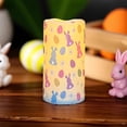 thumbnail image 5 of Flameless Flickering Candles with Remote, Bunny Easter Egg Design LED Pillar Lights, Battery Powered for Home Easter Decoration, 5 of 6