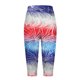 thumbnail image 5 of Pantalones Capri Casual Elastic Tie Waist Loose Long Independence Day Pantalones de Mujer con Bolsillos, 5 of 6