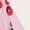 Baby Pink, variant on Halter Cinched Waist A-Line Dress with Cherry Print for Summer