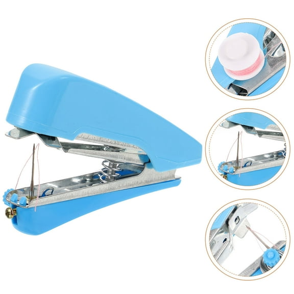 NUOLUX 1Pack Mini Handheld Sewing Device in Random Color for Outdoor Use with Basic Sewing Function