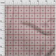 thumbnail image 2 of oneOone Georgette Viscose Fabric Check Ikat Decor Fabric Printed BTY 42 Inch Wide, 2 of 4