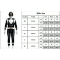 thumbnail image 4 of Power Rangers Cosplay Jumpsuit Fancy Dress up Costume Party Playsuit for 5-6 Years, 4 of 7