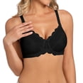 thumbnail image 3 of Tbopshirt Bras for Women Push Up Bra Plus Size Maternity & Nursing Adjustable Seamless Wireless Bra Solid Color Double Shoulder Straps Round Up Lace Bra, 3 of 5