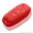thumbnail image 3 of Dobrev Silicone 4 Buttons Smart Key Case Cover Skin Fob Holder for Ford 2013 2014 2015 2016 2017 Fusion Flip Key Keyless Entry Remote (FCC: N5F-A08TAA, P/N: 164-R7986 (red), 3 of 5