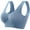 Blue, variant on Bras for Women no Underwire, Sports Bras for Women Large Bust, Women Seamless Sports Bra Wireless Yoga Bra with Removable Pads