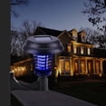 thumbnail image 1 of Trampa de Insectos Solar Ecomeon Zapper UV Electrónico Luz LED Exterior Jardín 12.5 x 23 cm, 1 of 6