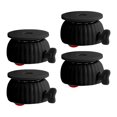 thumbnail image 2 of LOVIVER 4Pcs Roue Pivotante Ronde Roulette 360 Degrés de Rotation Facilement Installer avec Frein Roue Rouge Noir, 2 of 8