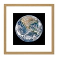 thumbnail image 1 of Space NASA North America From Satellite Photograph 8X8 Inch Square Wooden Framed Wall Art Print Picture with Mount, 1 of 4