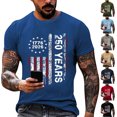 thumbnail image 5 of Men's Independence Day Graphic Tee 250th Anniversary USA Shirt Patriotic Flag Casual T Shirt, 5 of 5