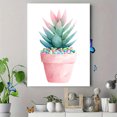 thumbnail image 4 of Watercolor Succulent Canvas Wall Art，Boho Botanical Decor for Living Room Bedroom Office Dining Room Entryway, 4 of 8