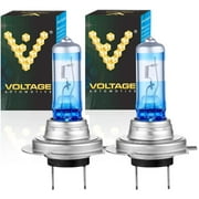 Voltage Automotive H7 Headlight Bulb Blue Eagle Brighter Upgrade for High Beam Low Beam Driving Fog Light (Pair)