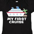 thumbnail image 4 of Inktastic My First Cruise with Cruise Ship and Palm Trees Boys or Girls Baby Bodysuit, 4 of 5