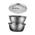thumbnail image 2 of Ralladores de mano para cocina, multifuncionales, de acero inoxidable, para cocina, 3 unidades 28 cm, 2 of 9